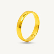 Solid Licin Plain Belah Rotan Handmade | Kahwin Wedding • Elegold Jewelry • Category: Cincin Ring • 916G
