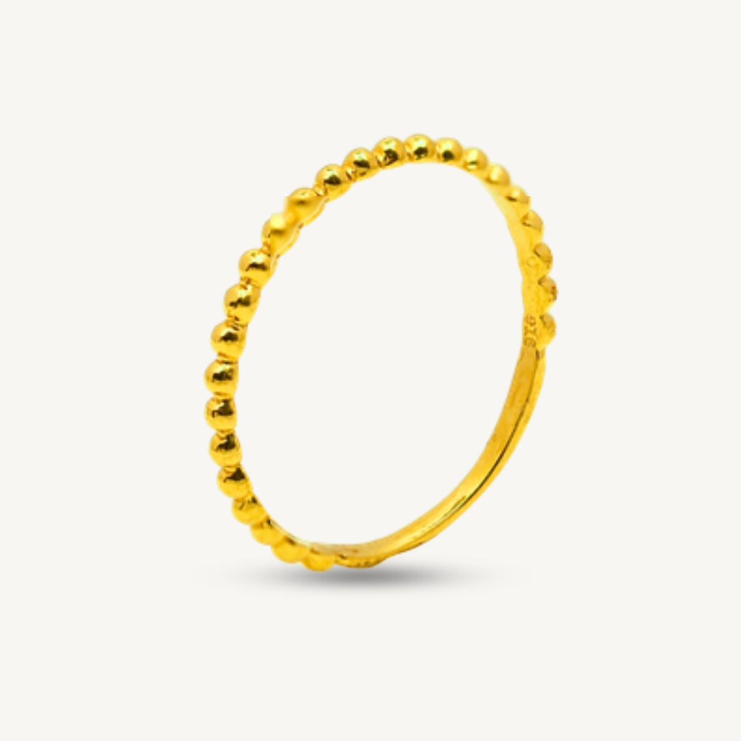 Solid Plain Fesyen Padu Adjustable • Elegold Jewelry • Category: Cincin Ring • 916G