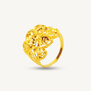 Elegold Bold Fashion Leaf 916 Gold Ring - 20KY8