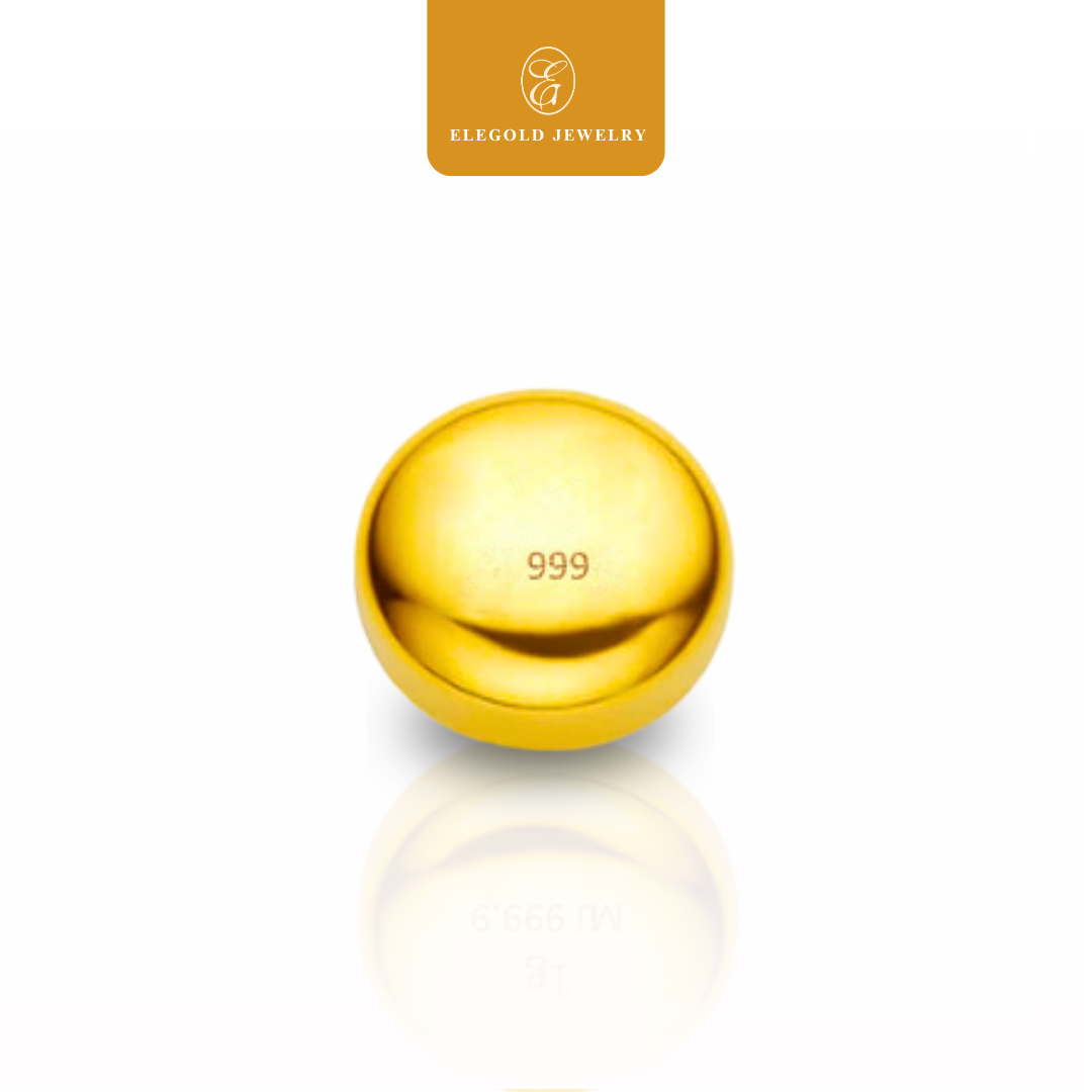 0.1g 999g Pure Solid Mini Gold Bean Elegold [Free Bottle]