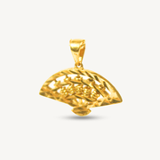 Elegold 916 Gold Abascus Styled Fan Pendant