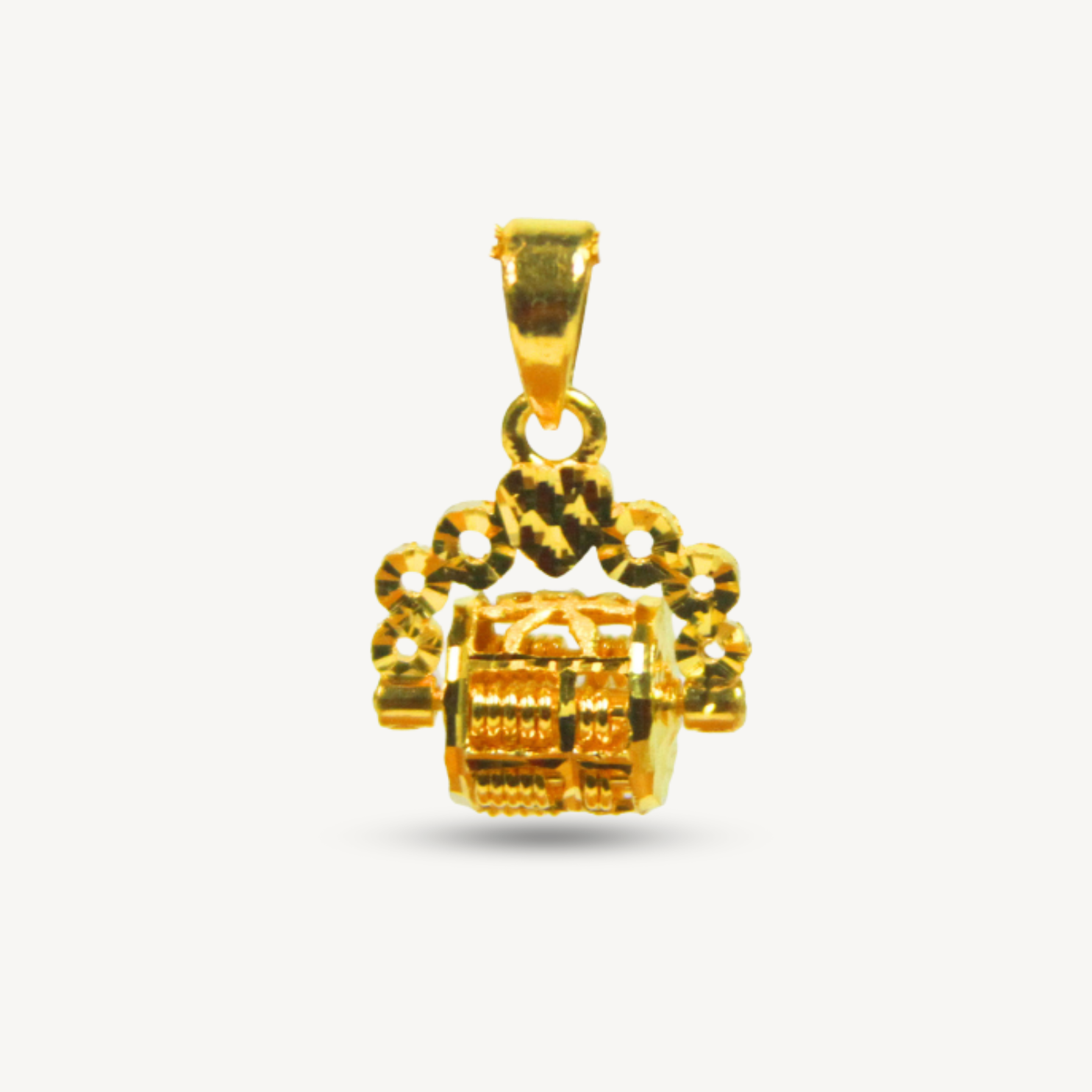 916 Gold Abascus Pendant - 20PPJ