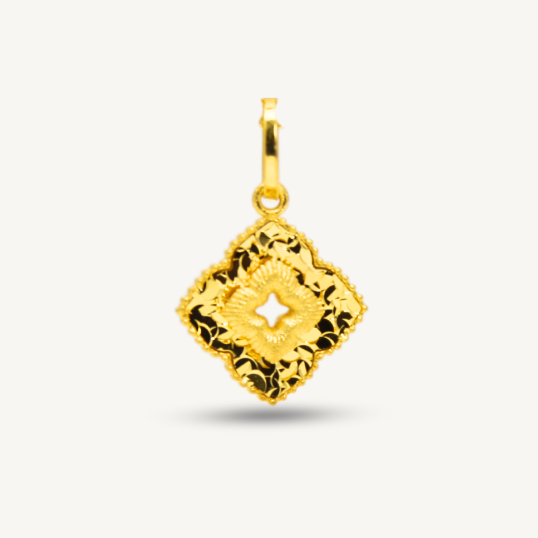 Shiny Cut Tiny Pendant Gold Pendant Elegold