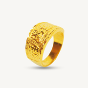 Elegold Luxury Prosperity ”福如东海“ 916 Gold Ring - 20LPS