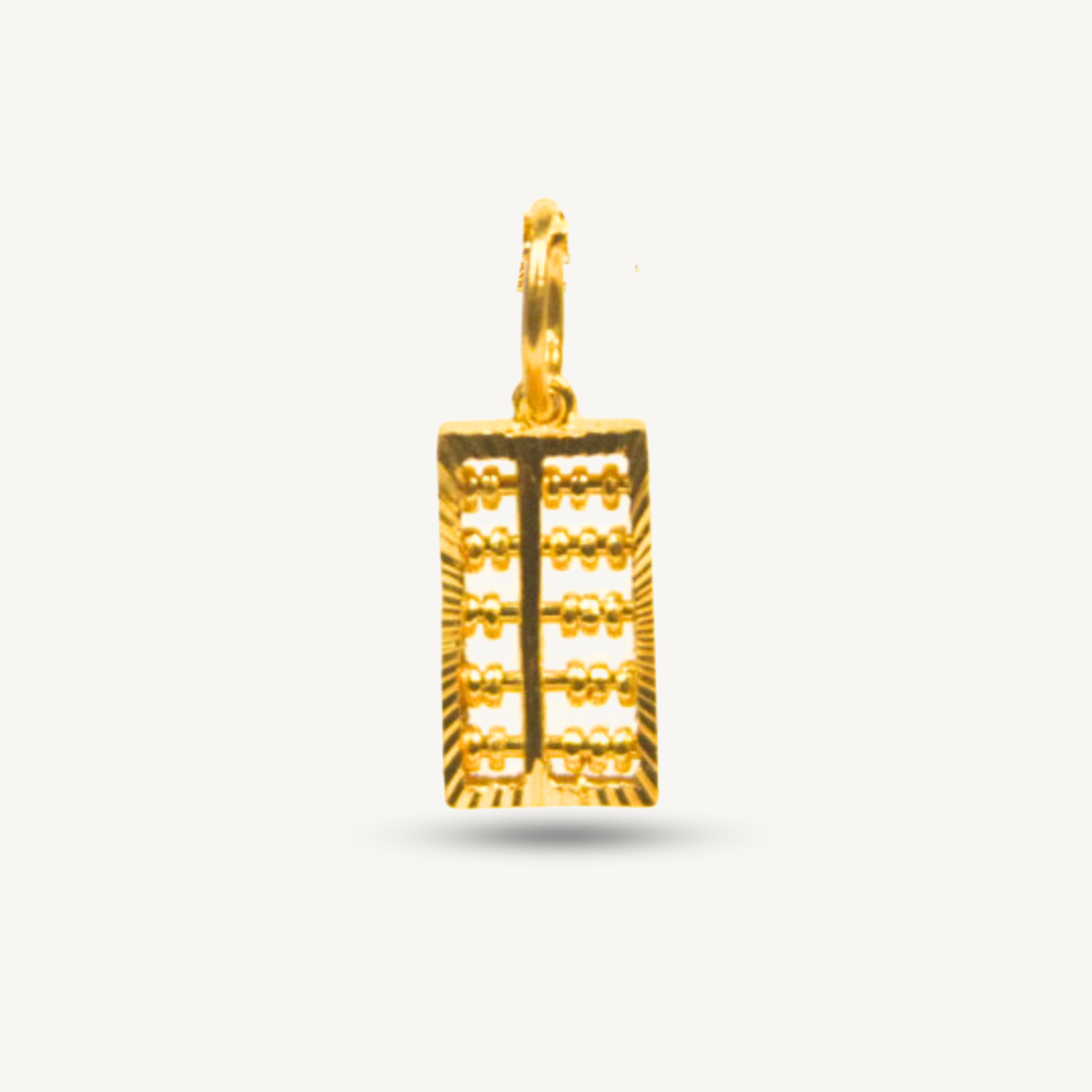 916 Gold Abascus Pendant