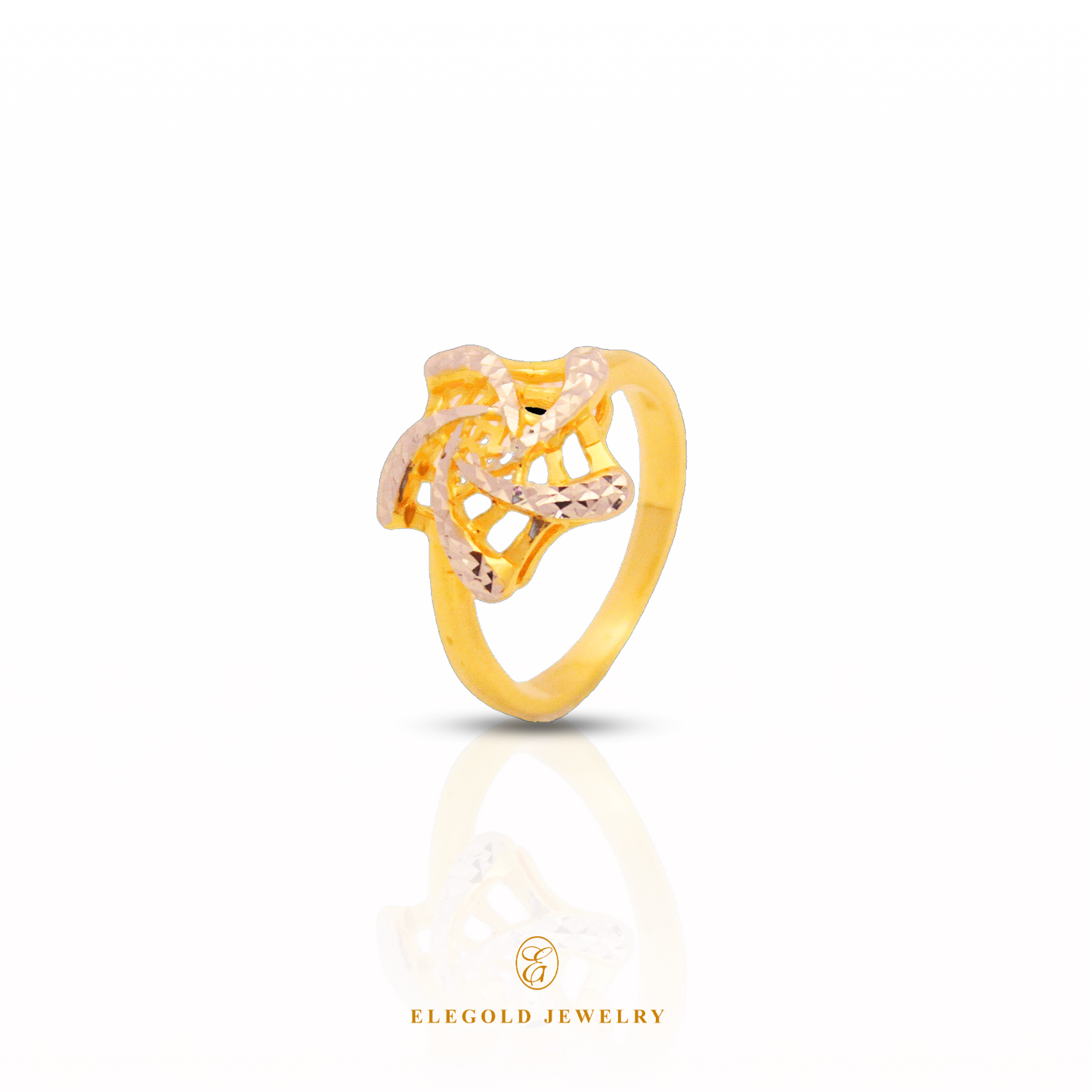 Elegold Jewelry · White Gold Plated Rings · Solid Gold Ring · 916 Gold RIngs · 22K Gold Ring · 22K Gold Jewellery · 22K Solid Gold · 916 Gold · 916 Gold RIng · 22K Solid Gold Jewellery · Gold Jewellery · White Gold Plated Gold Jewellery