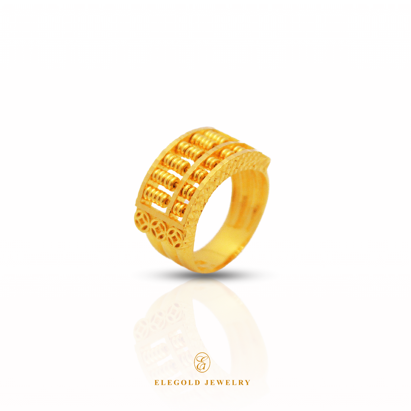 Elegold Jewelry · Prosperity Gold Rings · Solid Gold Ring · 916 Gold RIngs · 22K Gold Ring · 22K Gold Jewellery · 22K Solid Gold · 916 Gold · 916 Gold RIng · 22K Solid Gold Jewellery · Gold Jewellery · Blessing Gold Jewellery · Prosperity Gold Jewellery