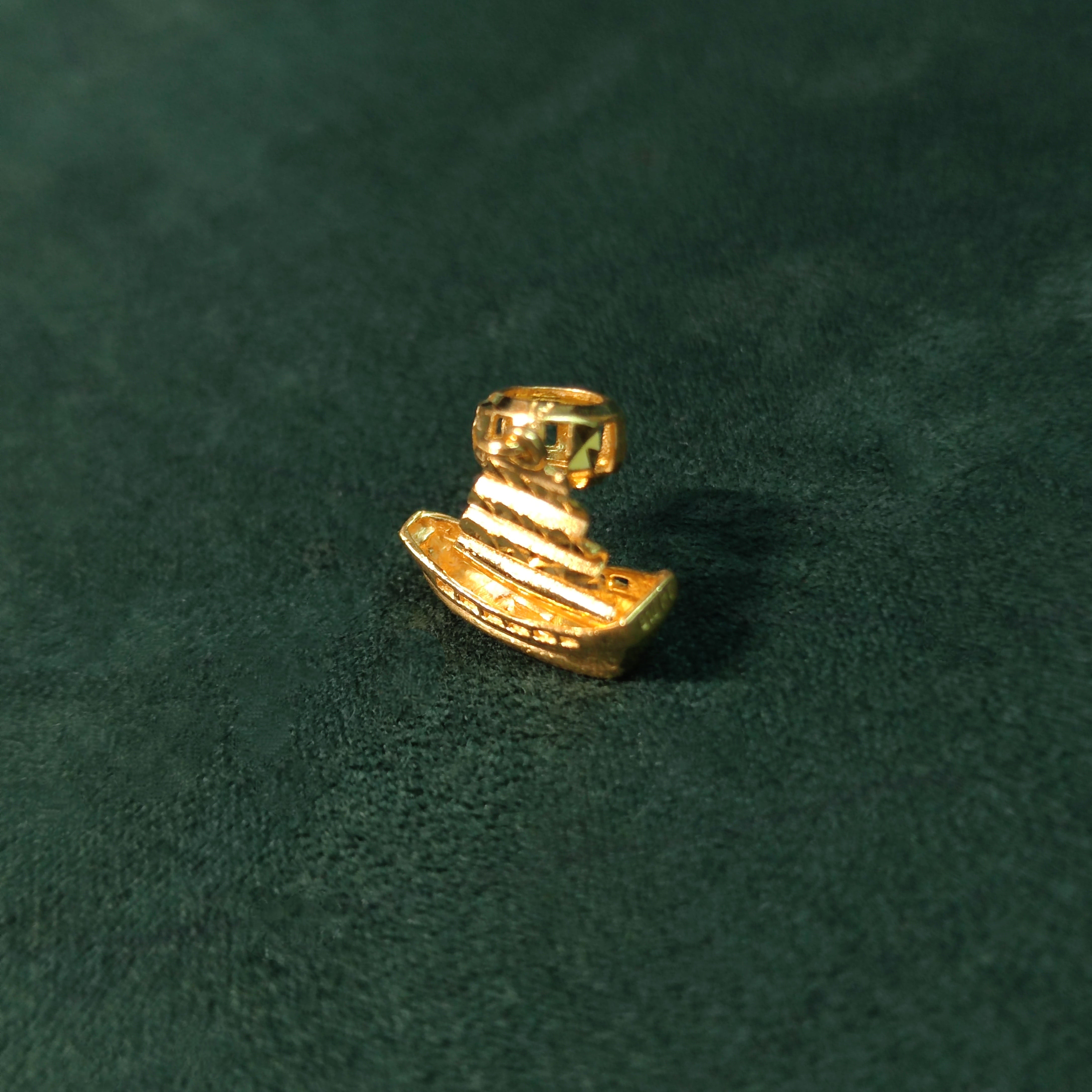 Elegold 916 Gold Ship Charm - 20JYG
