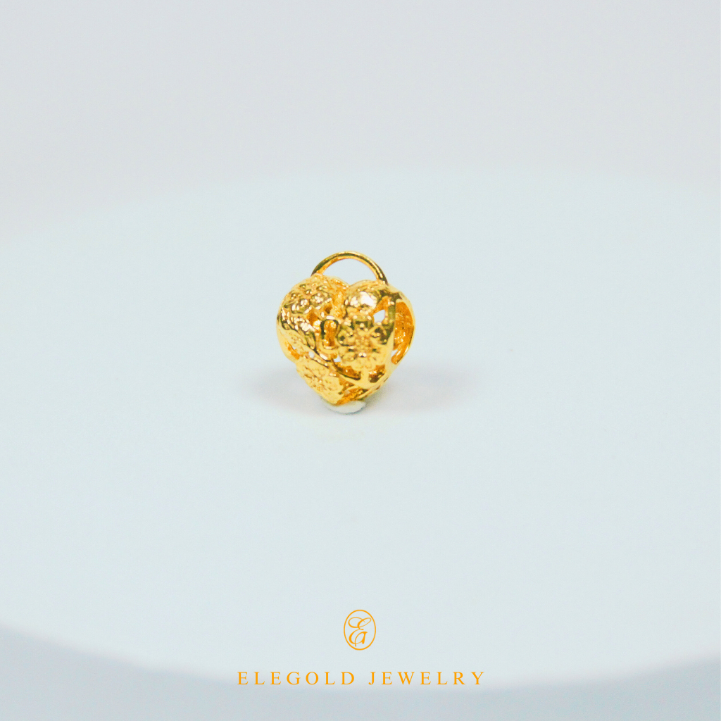 Elegold 916 Gold Heart Charms - 20KUD