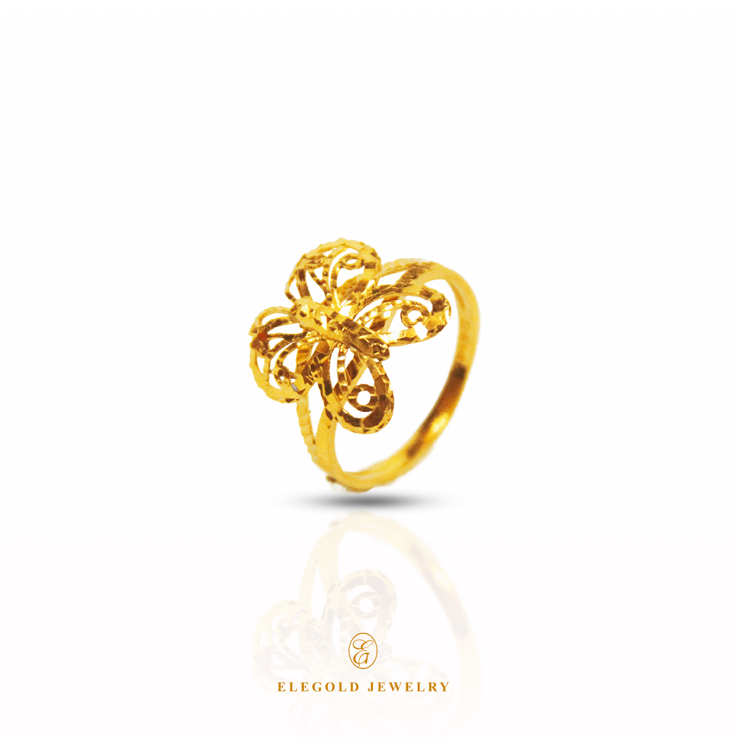 Elegold Jewelry · Butterfly Gold Rings · Butterfly Gold Rings For Girl · 916 Gold RIngs · 22K Gold Ring · 22K Gold Jewellery · 22K Solid Gold · 916 Gold · 916 Gold RIng · 22K Solid Gold Jewellery · Gold Jewellery · Blessing Gold Jewellery · Butterfly Gold Rings Design