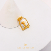 Elegold 916 Gold Rose Charms - 20PKH